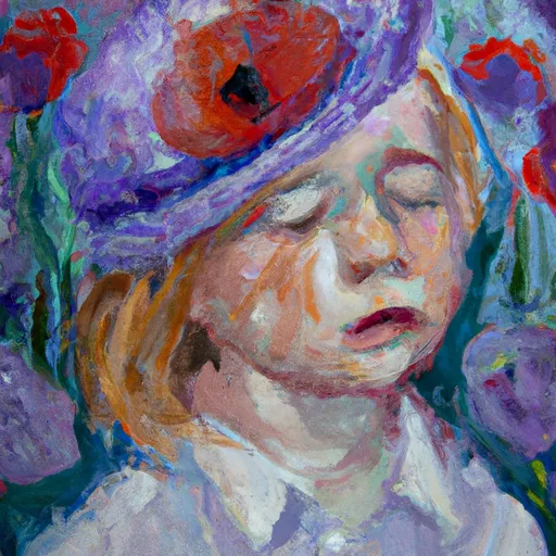 Child, Transformation, Memory, Identity, Empathy in the style of Monet