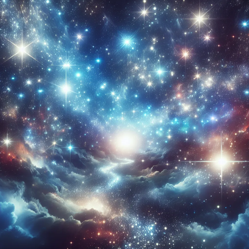 "An image of an enchanting night sky filled with sparkling stars, capturing a sense of wonder and possibility."