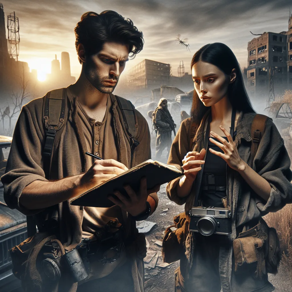 Two friends navigate a post-apocalyptic world where bodies have been swapped, with one friend documenting their new reality as the other adjusts to life in a different body.