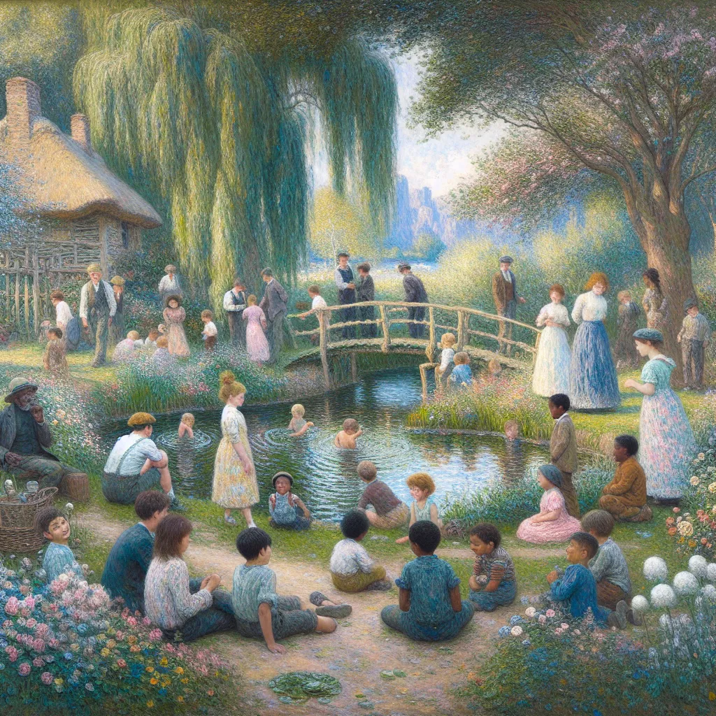 1. Childhood
2. Transformation
3. Memory
4. Identity
5. Adaptation in the style of Monet