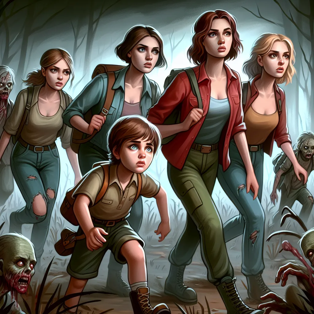 A group of five Russian women and a young boy in unfamiliar bodies navigate a zombie-infested world, searching for safety and answers.