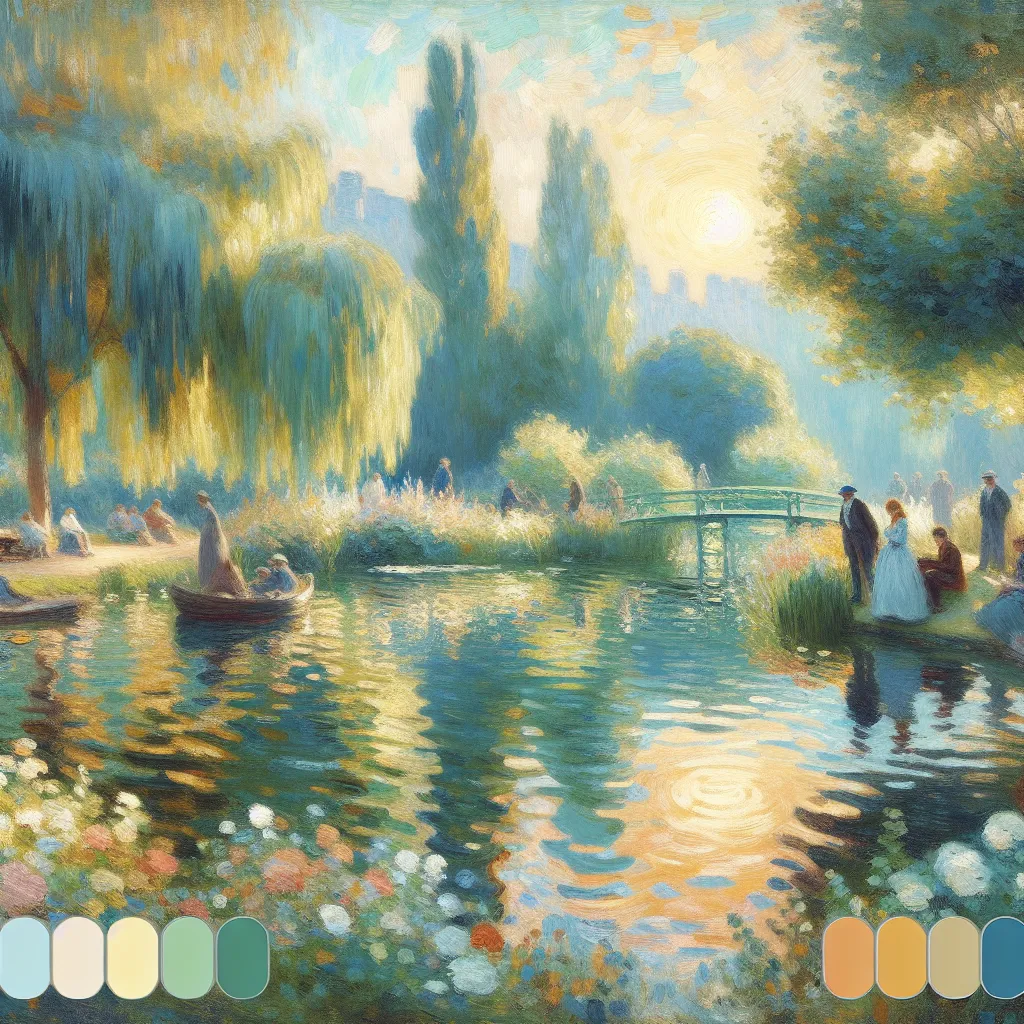 Sorry, Request, Stop, Continue, Unable in the style of Monet