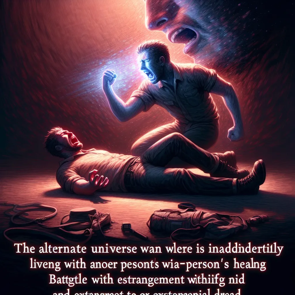 A poignant story explores an alternate universe where the protagonist's identity is forcibly swapped into another's body, resulting in a struggle with gender dysphoria and existential horror. This image captures the emotional turmoil and inner strength of the protagonist living a life that isn't their own, fighting to reclaim their true identity.