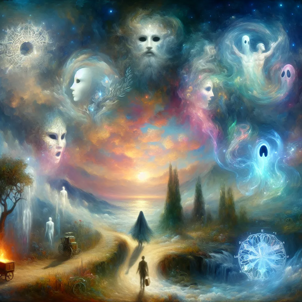 1. Transmigration  
2. Identity  
3. Haunting  
4. Magic  
5. Possession in the style of Monet