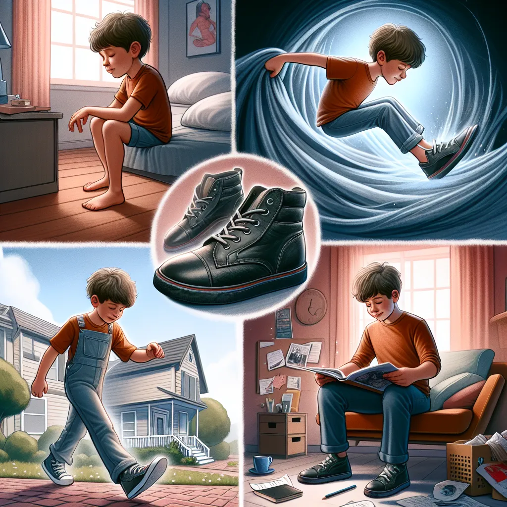 A young boy named Thomas embarks on an adventure in the late 2010s. He explores his empty house and finds a pair of shoes that transform him into a woman named Linda. As Linda, she remembers her assertive nature and confidently asserts herself through various activities. She then heads out for a purposeful drive, visits a shopping mall, enjoys a coffee while reading, and returns home to organize and plan her schedule diligently. Linda embraces her transformation and feels ready for whatever come