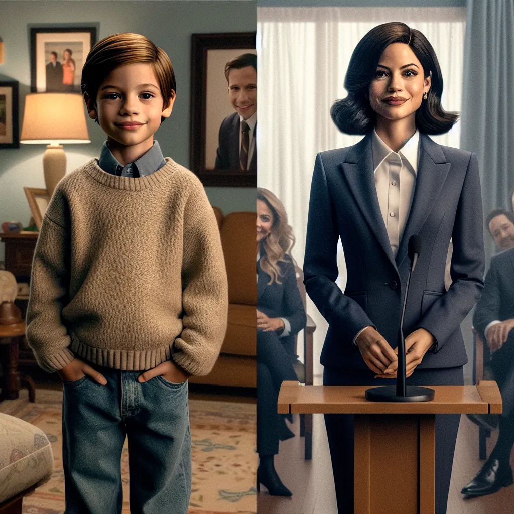 An ordinary boy named Oliver transforms into Valentina Gomez, a confident politician, as he changes from head to toe, adopting her appearance, memories, and public speaking prowess while his family remains unaware.