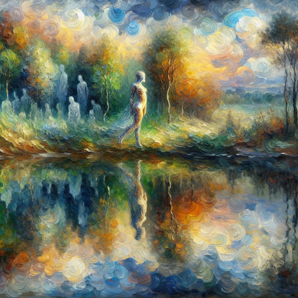 Transformation, Metamorphosis, Transgender, Identity, Change in the style of Monet