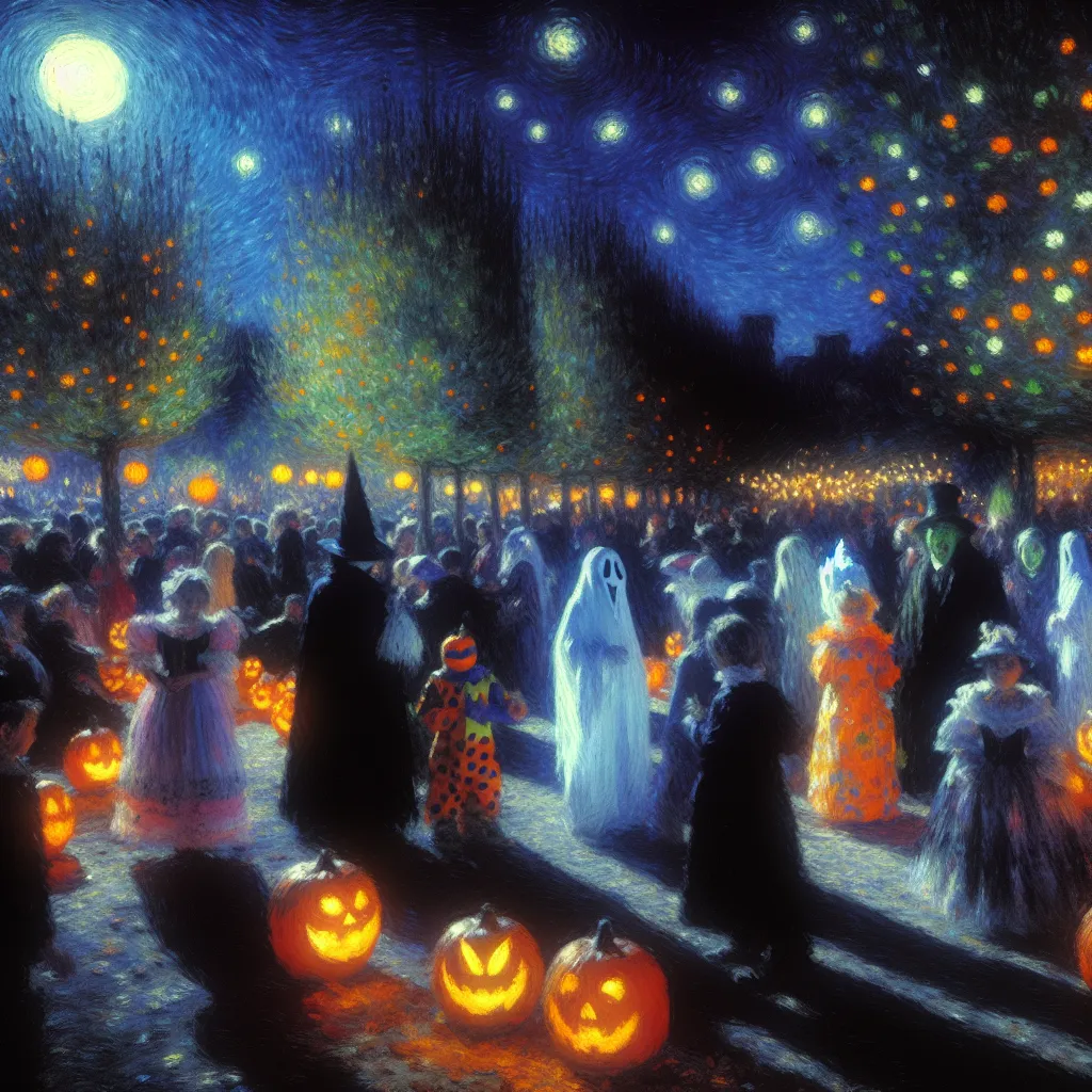 1. Halloween
2. Transformation
3. Swap
4. Ghost
5. Costume in the style of Monet