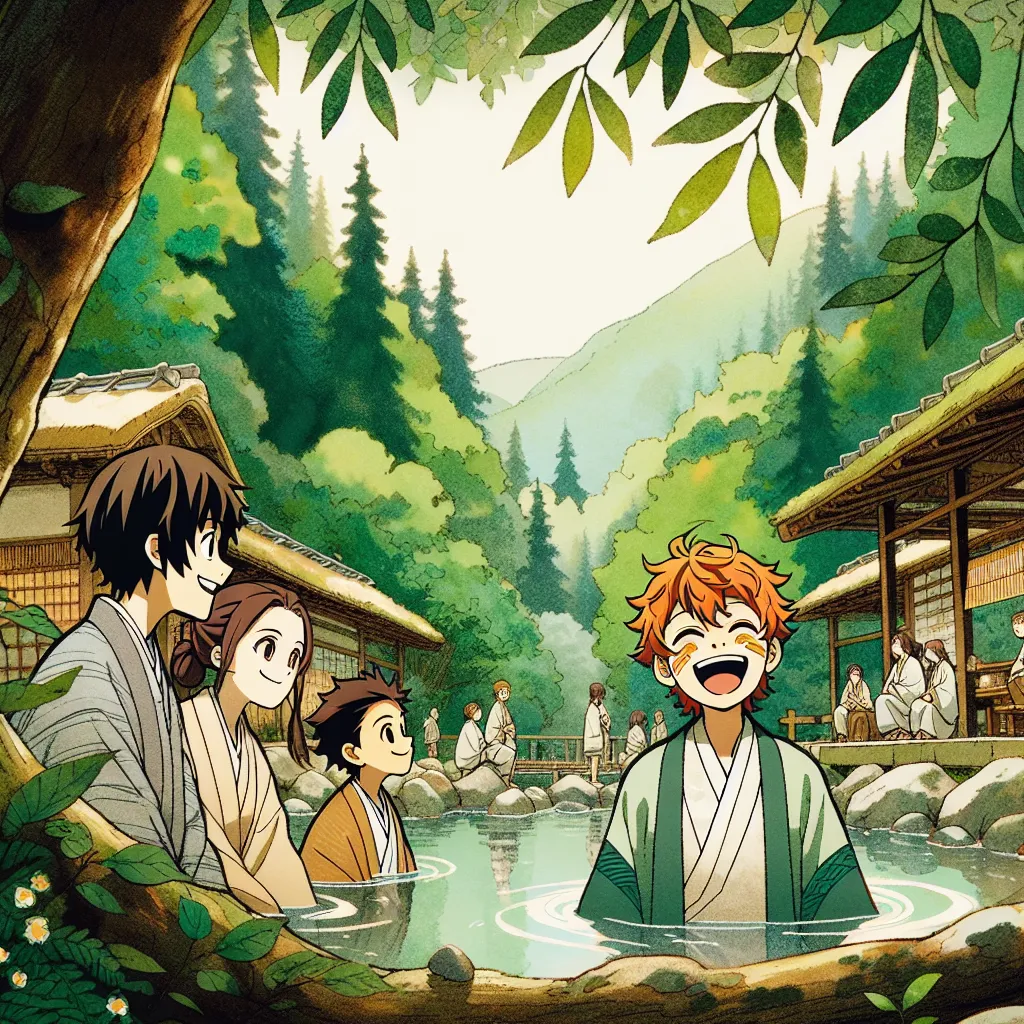 A group of friends, including Naruto transformed into a female version of himself, enjoy an outing to the hot springs in Konoha. Laughter, camaraderie, and acceptance fill the air as they bond in this unexpected turn of events, highlighting the unbreakable friendship that transcends physical changes.