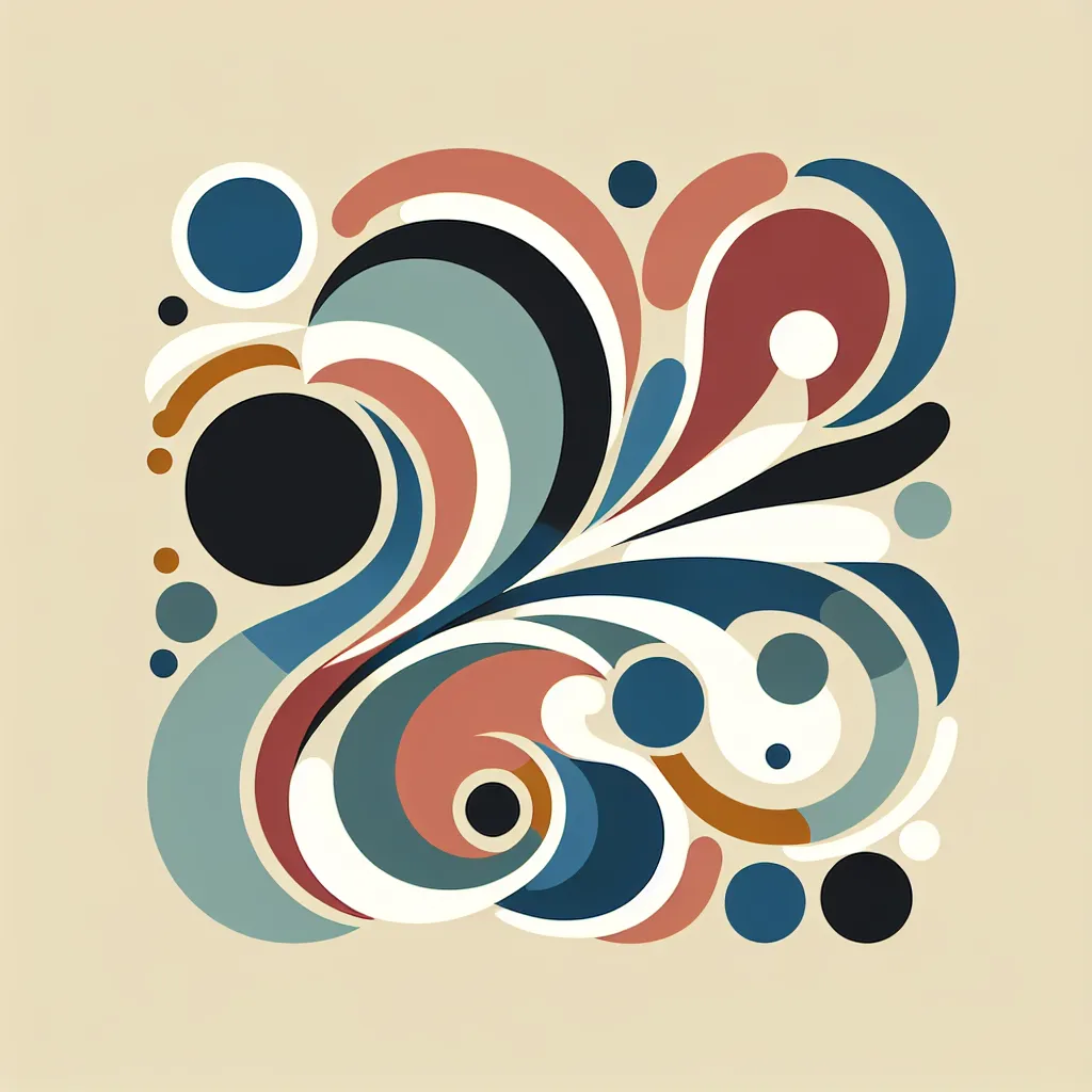 A simple yet elegant design featuring abstract shapes and colors to complement the theme of the story.