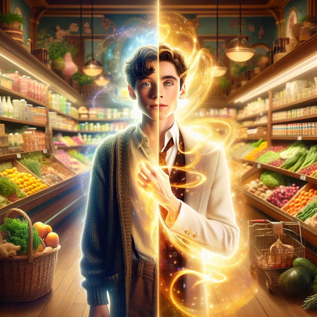 A detailed and touching story about a young boy named Andrew Ethan Miller who undergoes a magical transformation in a grocery store, becoming the elegant Emiko Sato. The new Emiko navigates her changed identity, embracing a life of kindness, wisdom, and unexpected joy. The overall theme explores the beauty of transformation and self-acceptance.
