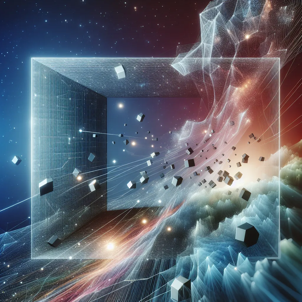 A mysterious and enigmatic image symbolizing limitations or obstacles, with a futuristic and abstract design.