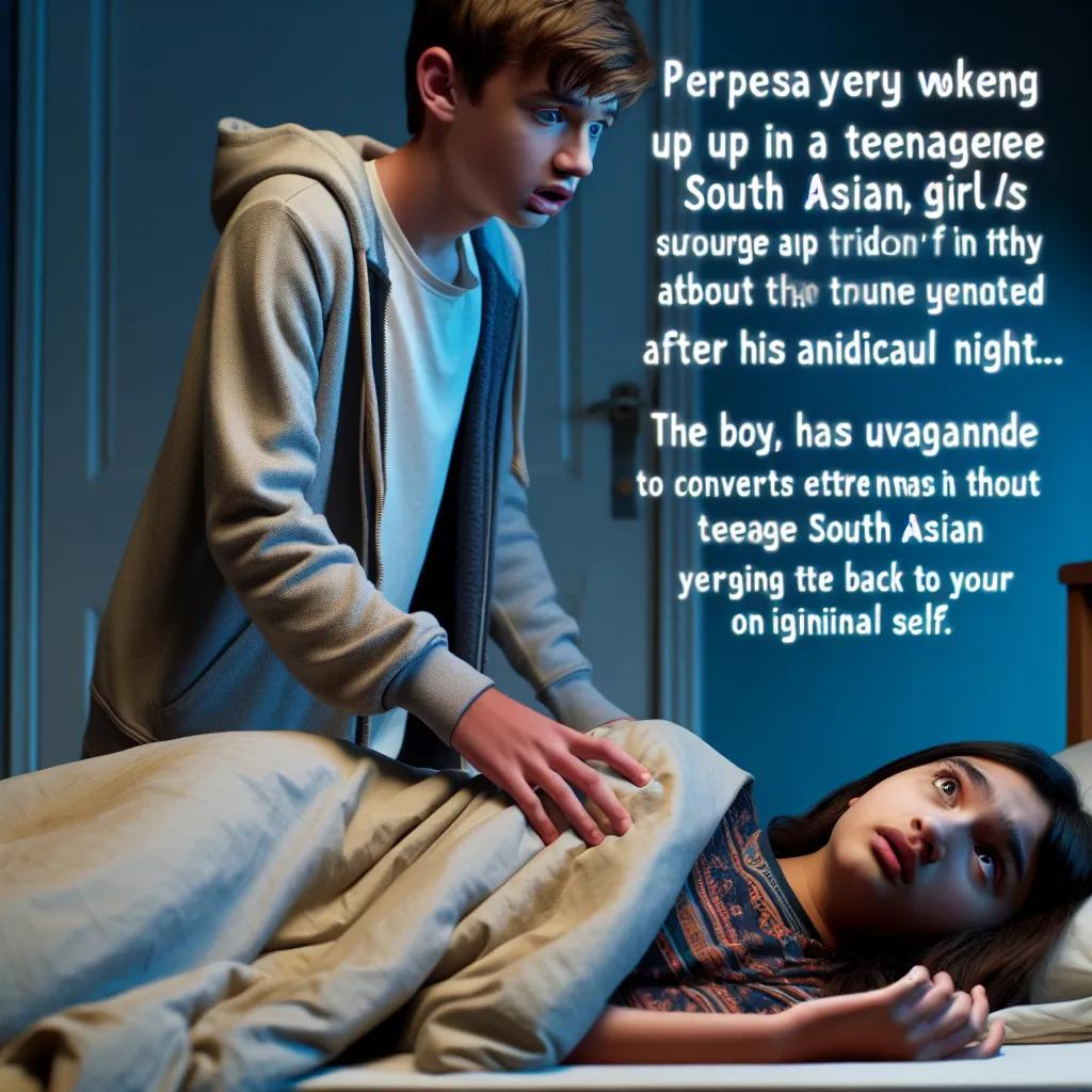 A confused young boy named Tommy wakes up in the body of a teenage girl named Jessica after a strange night. He desperately tries to convince his family of his true identity, but they don't believe him. Tommy, now Jessica, must navigate life as a teenager while longing to return to his own body. Both Tommy and Jessica try to break the spell that has trapped them in each other's bodies, but their efforts seem futile. They grapple with their new realities and cling to the hope of finding a way bac