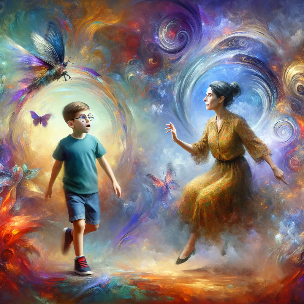 A surreal tale where a boy and his babysitter inexplicably swap bodies one night, leading to a series of bewildering events before they eventually switch back.