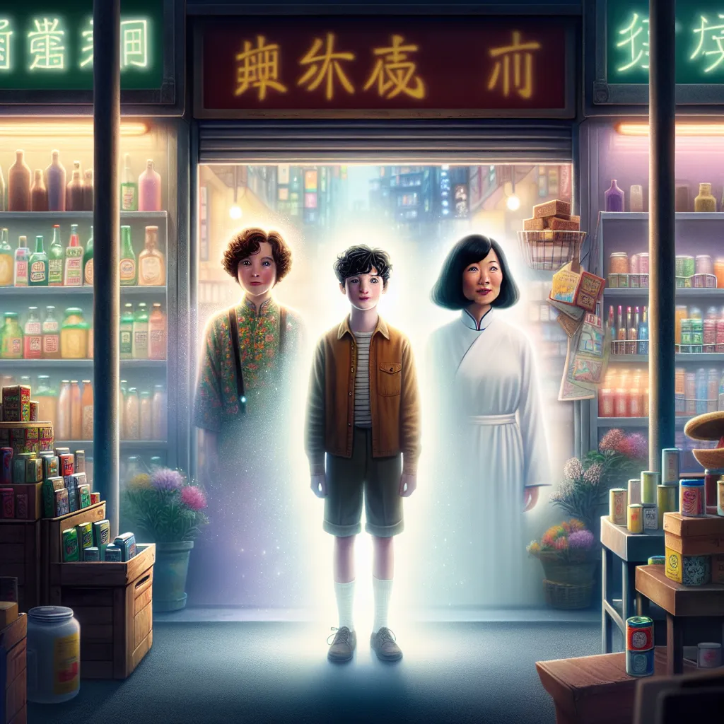A young boy named Oliver Grant transforms into a woman named Ms. Linh Yu after a mysterious encounter at the corner store. As Ms. Yu navigates her new life, echoes of Oliver's courage and curiosity linger, weaving a tale of identity and resilience.