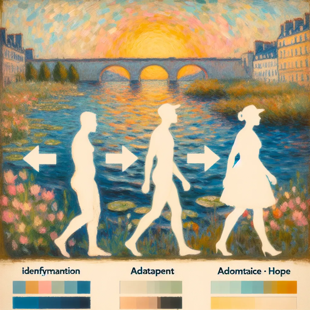 1. Identity
2. Transformation
3. Gender swap
4. Adaptation
5. Hope in the style of Monet