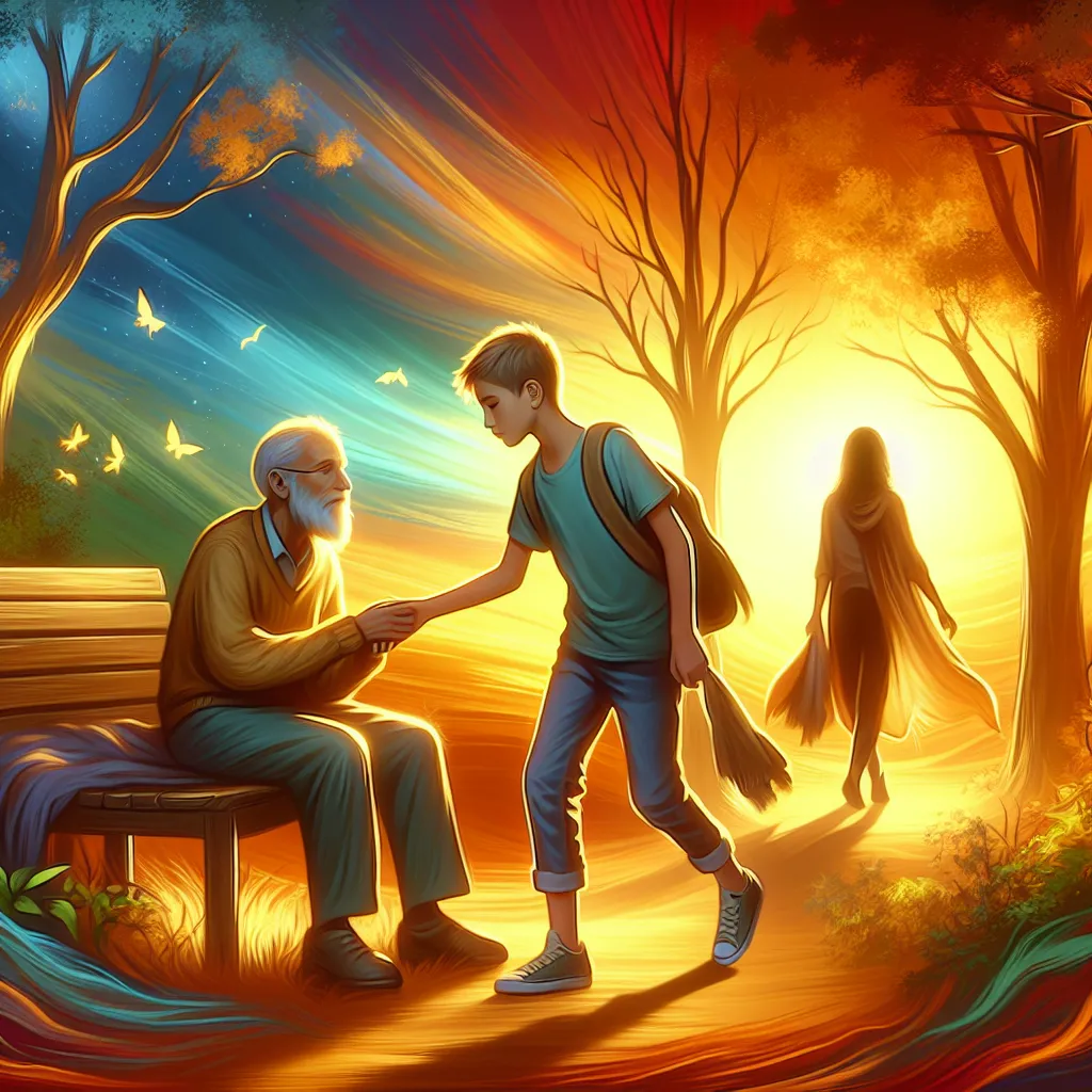 A poignant story of a lost boy named Ethan, trapped in another's body, navigating life with kindness and hope. While his mother, Amanda, searches for him, Ethan finds solace in helping others, forever linked by love.