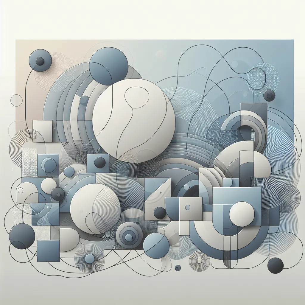 A generic illustration featuring abstract shapes and colors to symbolize an unavailable request.
