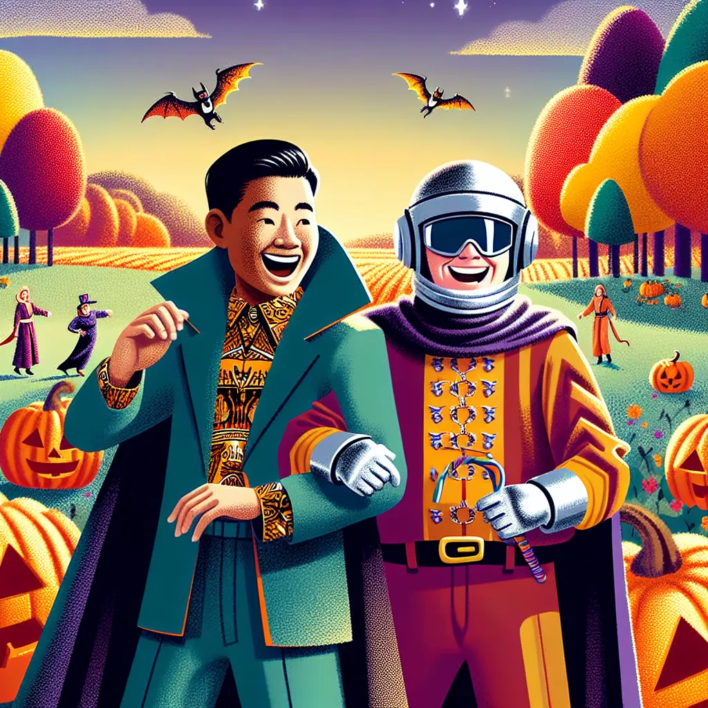 A humorous and cheeky Halloween story about a body swap mishap between best friends, Max and Sam, resulting in hilarious pumpkin patch and costume shopping hijinks.