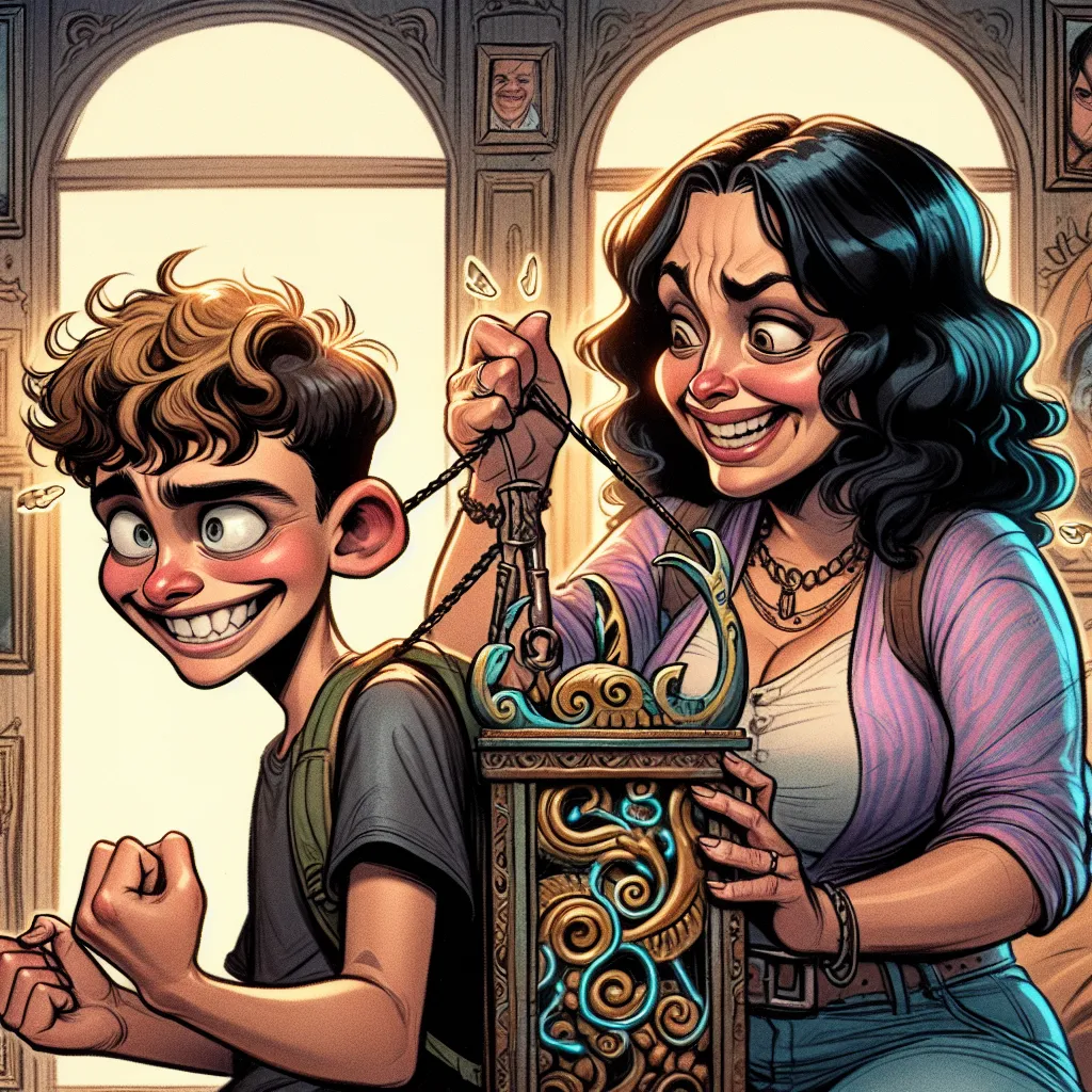 A teenage boy and a fiery Colombian mother find themselves in each other's bodies after activating a mysterious device. As they navigate their new lives, they learn empathy and gain a deeper understanding of each other. In their quest to swap back, they find the device and successfully return to their own bodies. This humorous and heartwarming tale highlights the importance of empathy and understanding within a family.