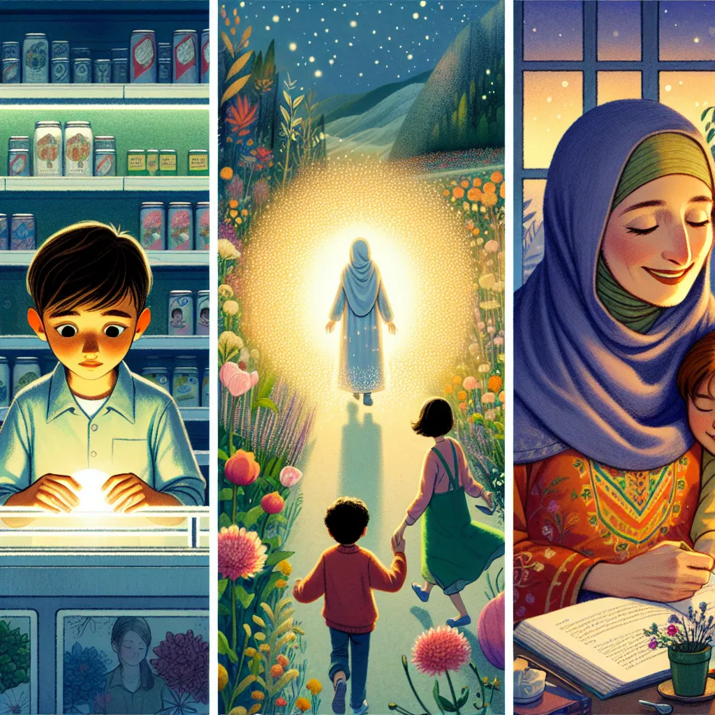 An emotional tale of a young boy named Ethan whose life takes a miraculous turn after an unexpected encounter in a supermarket, resulting in a poignant and profound transformation into the life of a woman named Fatima Rahmani. The story navigates through their intertwined destinies, offering snippets of ordinary moments that weave a tapestry of love, loss, and resilience as they embrace the newfound roles they have come to inhabit. Ultimately, it’s a tale of enduring love, unexplainable miracles