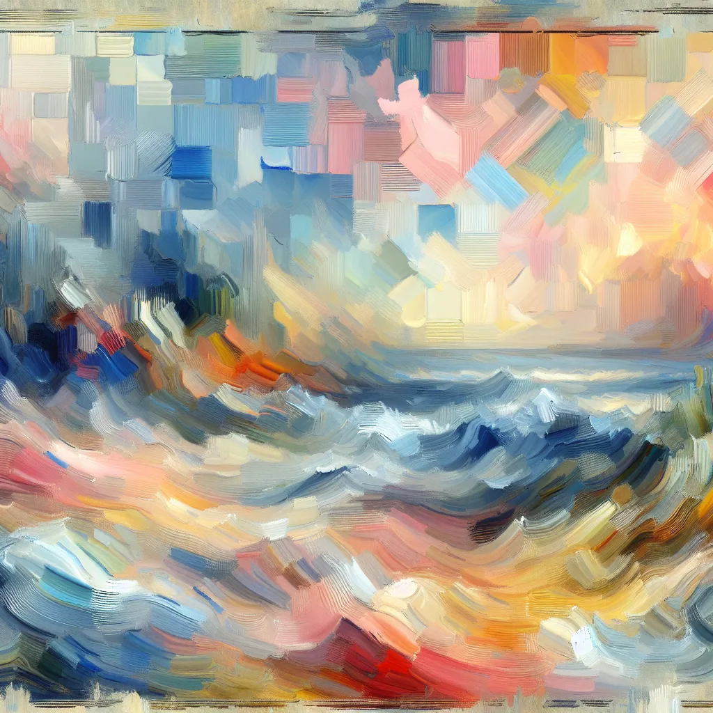 Sorry, Request, Unable, Fulfill, Assistance in the style of Monet
