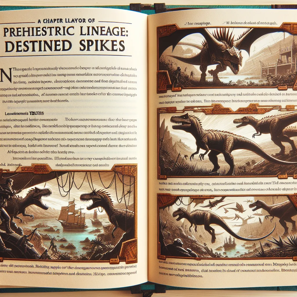 Description: A detailed chapter outline for the adventure novel "Jurassic Bloodline: Spines of Destiny", following the story of Alex and his friends who can transform into dinosaurs, embarking on a thrilling journey filled with secrets, betrayal, and epic battles against a sinister corporation in a world where dinosaur powers hold immense significance.