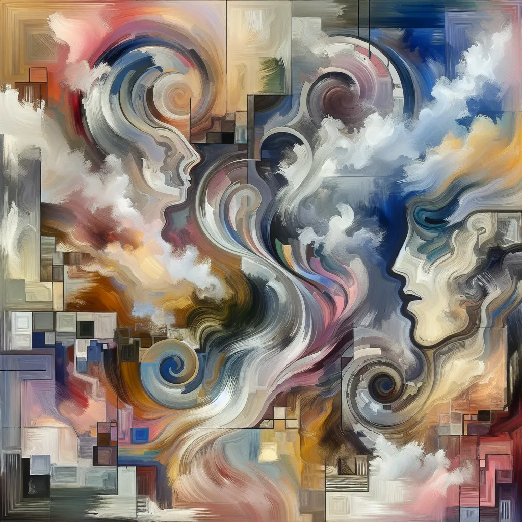 A simple, abstract image representing a mix of emotions like confusion and apology.
