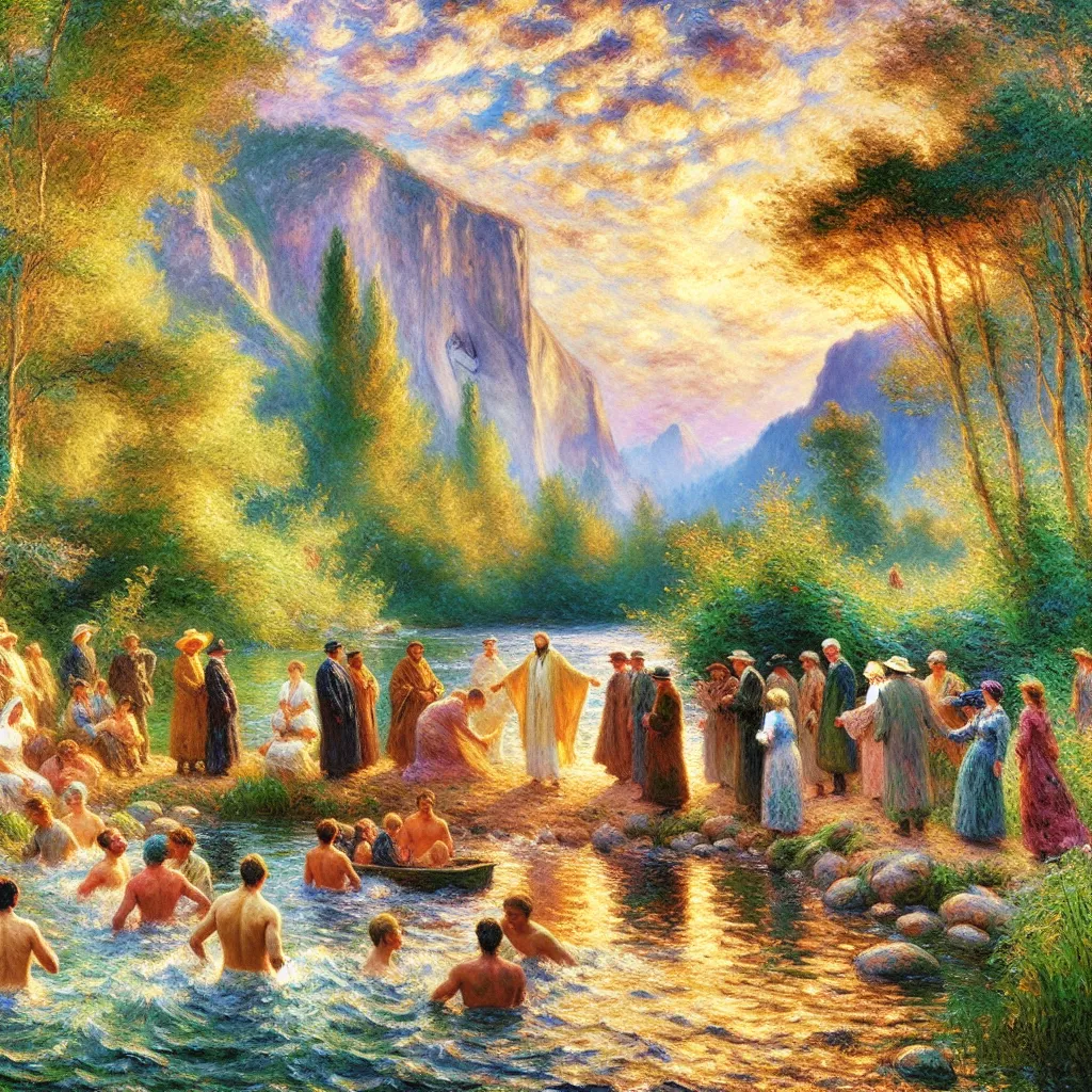 Adventure, Transformation, Swapped, Identity, Friendship in the style of Monet