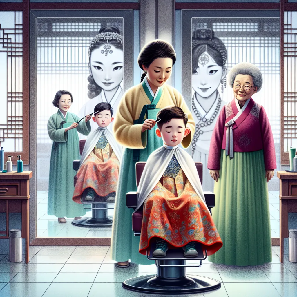 A four-year-old boy, Benjamin, visits a Korean salon with his mom and grandma. As he falls asleep during the haircut, he undergoes a mysterious transformation, becoming a Korean woman named Mi-sun. The story explores identity, memory, and the quiet miracles that connect people.