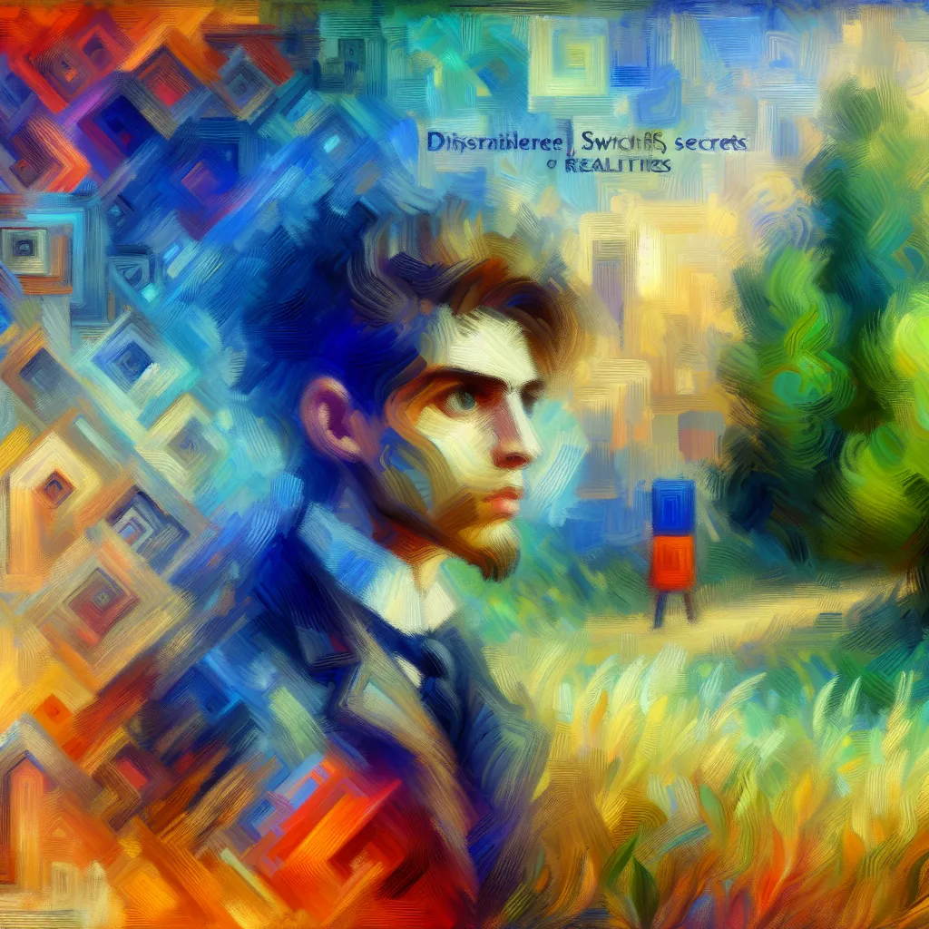 Ethan, Life, Switch, Secrets, Realities in the style of Monet