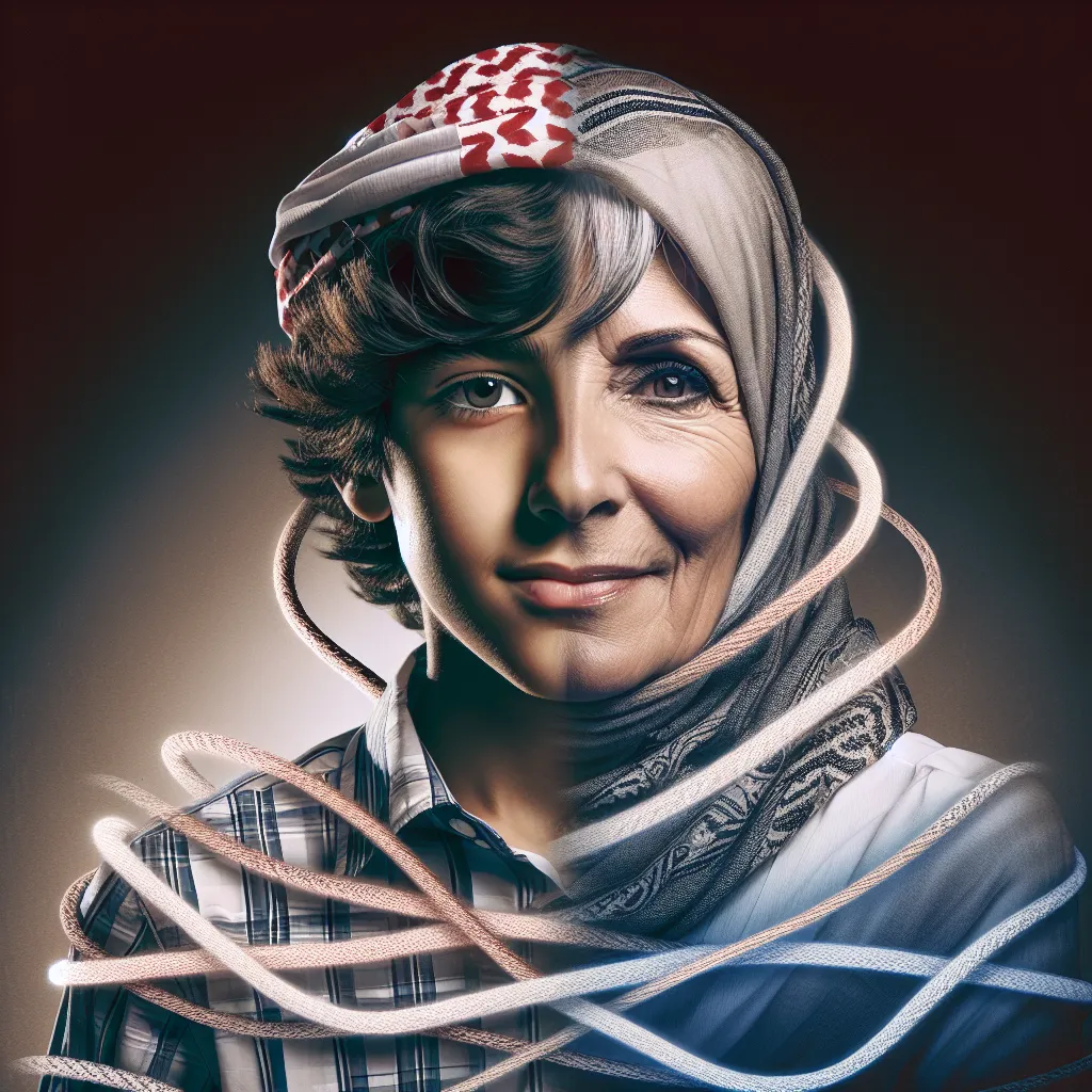 An image of a young boy named Charlie and a woman named Francine intertwined together, symbolizing their interconnected journeys and the blending of their identities.