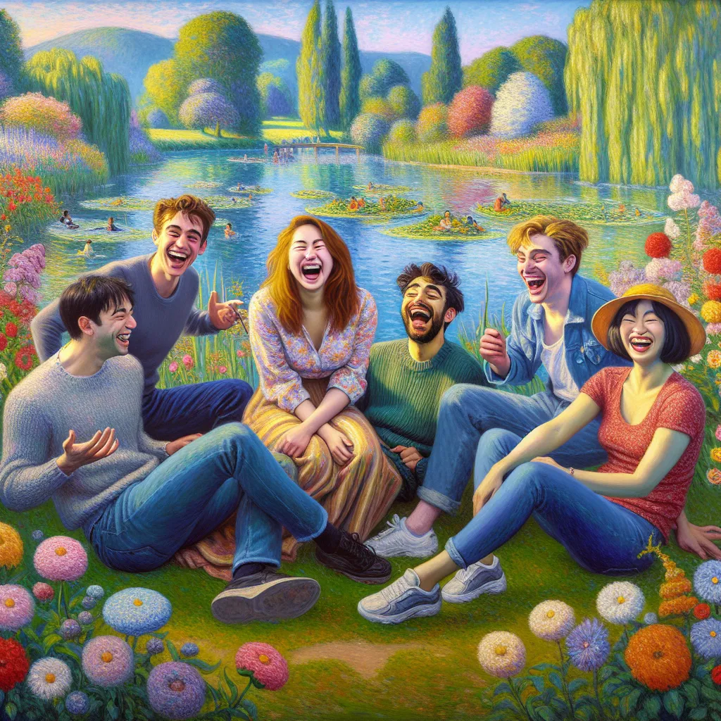 1. Virus
2. Transformation
3. Humor
4. Gender
5. Friendships in the style of Monet