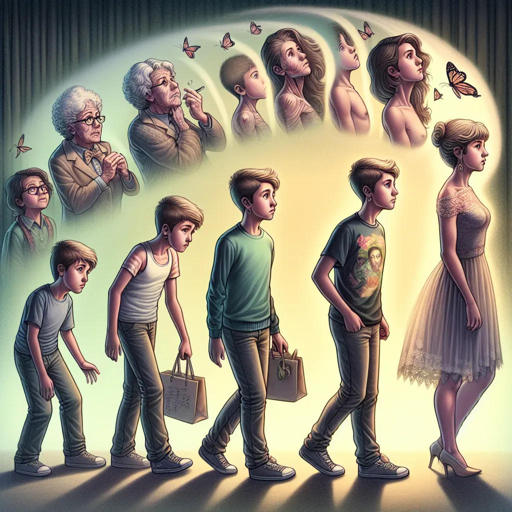 A young boy named Oliver undergoes a mysterious transformation, gradually changing into the adult female persona known as Dylan Mulvaney. With each step of the physical change, Oliver's memories fade, and Dylan's past becomes his own. As he navigates his new life as an influencer and advocate, Dylan grapples with the dissonance between his former self and his current identity. Supportive fans and the unwavering love of his mother and grandmother accompany Dylan on his journey of self-discovery a