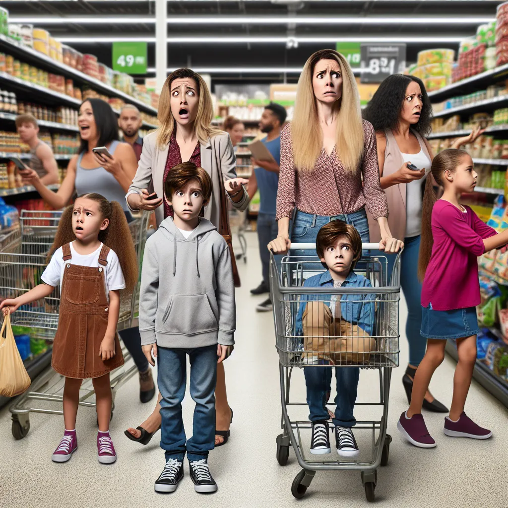 A 9-year-old boy named Oliver mysteriously swaps bodies with a frazzled mother named Linda while grocery shopping with her three daughters. Oliver, trapped in Linda's adult form, navigates the confused interchange, realizing he must now live this unexpected life forever. The poignant story unfolds in the bustling aisles of a neighborhood store, as Oliver grapples with this permanent, unnoticed transformation.