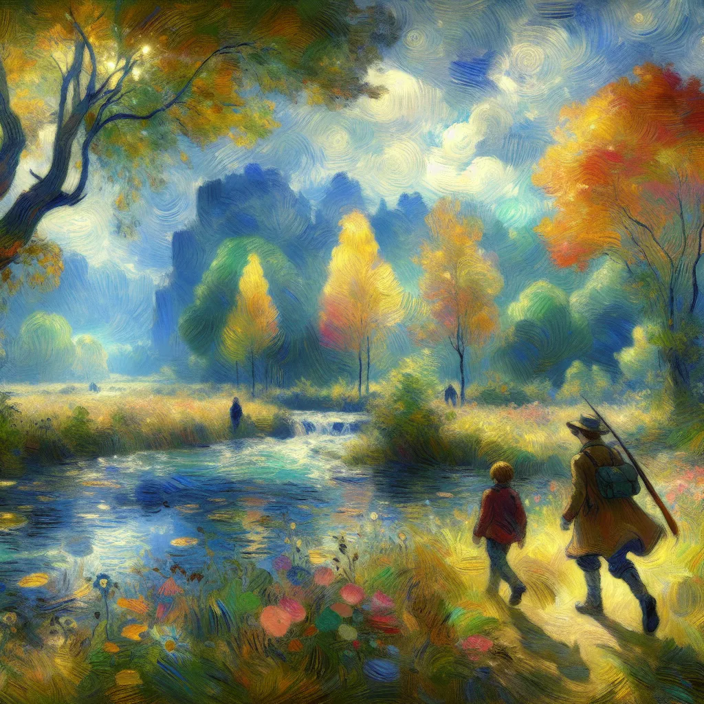 Anime, Transformation, Adventure, Fantasy, Gender in the style of Monet