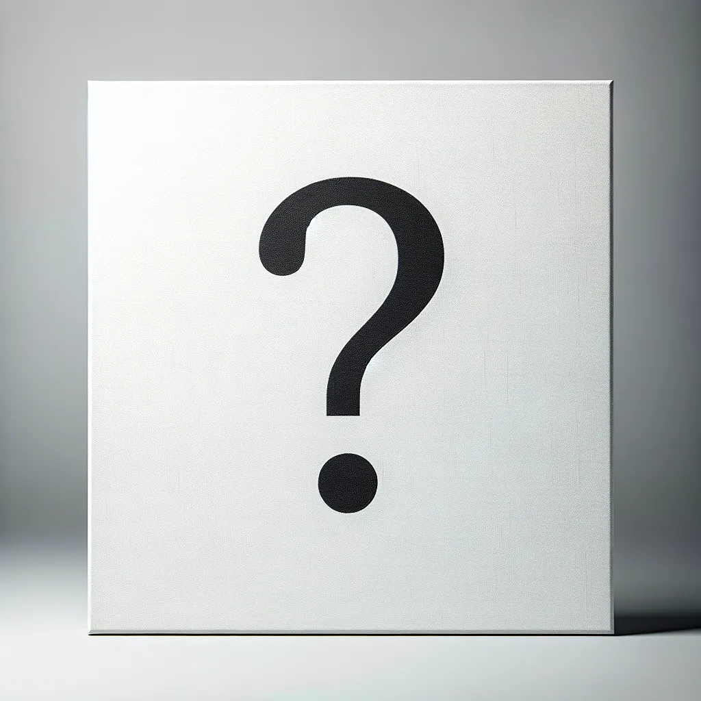 Description for accompanying image: A blank canvas symbolizing an unfinished story, with a question mark in the center, hinting at the uncertainty and the need for imagination to complete the narrative.