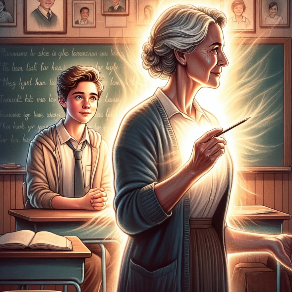 A boy named Logan mysteriously transforms into his teacher, Mrs. Lewis, and navigates a life where his past existence is a secret only he knows. Amidst teaching and longing for his lost childhood, Logan finds solace in kindness and compassion, leaving a poignant legacy that touches the lives of many.