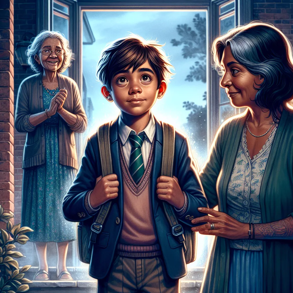 A moving and detailed story of a boy named Simon, his first day at school, and a supernatural transformation that alters lives forever, focusing on his mother, his grandmother, and his teacher, Mrs. Lewis, who experiences a permanent consequences.