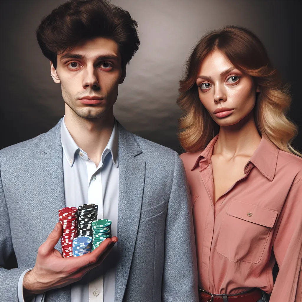 The image accompanying this story could be a couple, Evan and Emily, standing side by side. Evan is holding possession chips in his hand while Emily nervously looks at him. Both of them have an intrigued yet apprehensive expression.