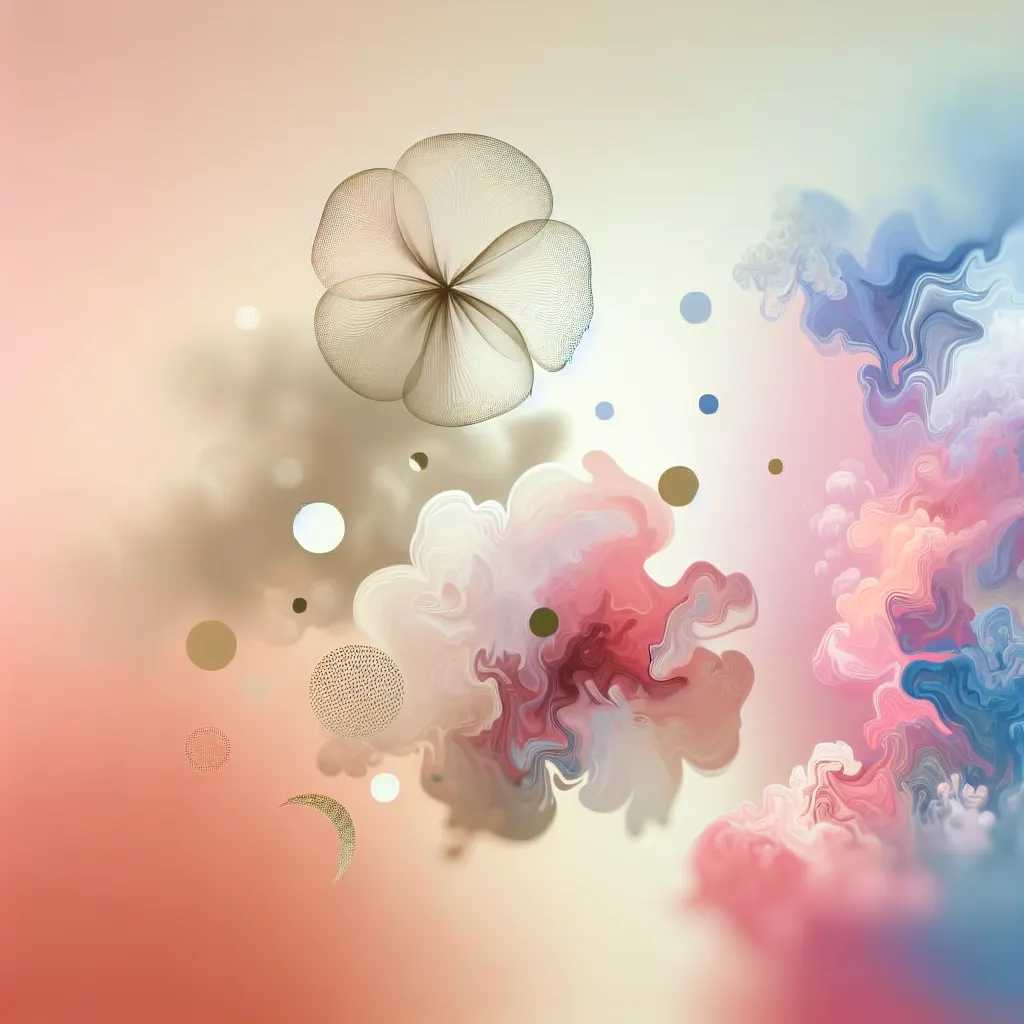 Abstract representation of apology and disappointment with soft color palette and blurred background.