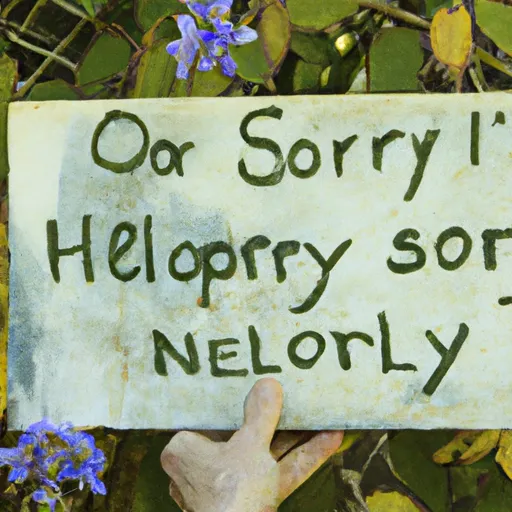 Sorry, Apology, Help, Request, Unable in the style of Monet