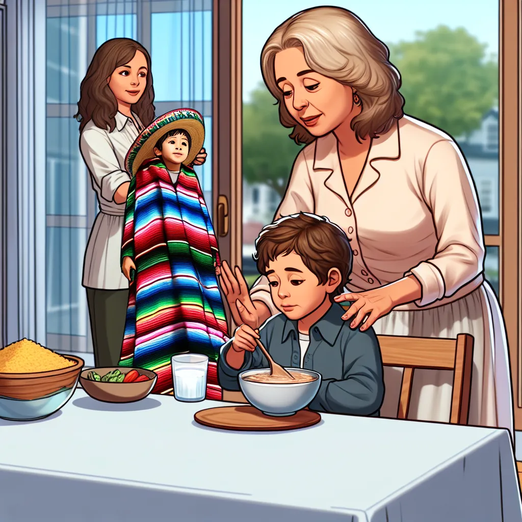 A young child named Daniel, playing at his friend Mateo's house, accidentally transforms into Yolanda Rodriguez, Mateo's mother. Yolanda navigates her new reality, interacts with Mateo, and prepares a lively Mexican dinner—embracing her new identity with resilience and love.