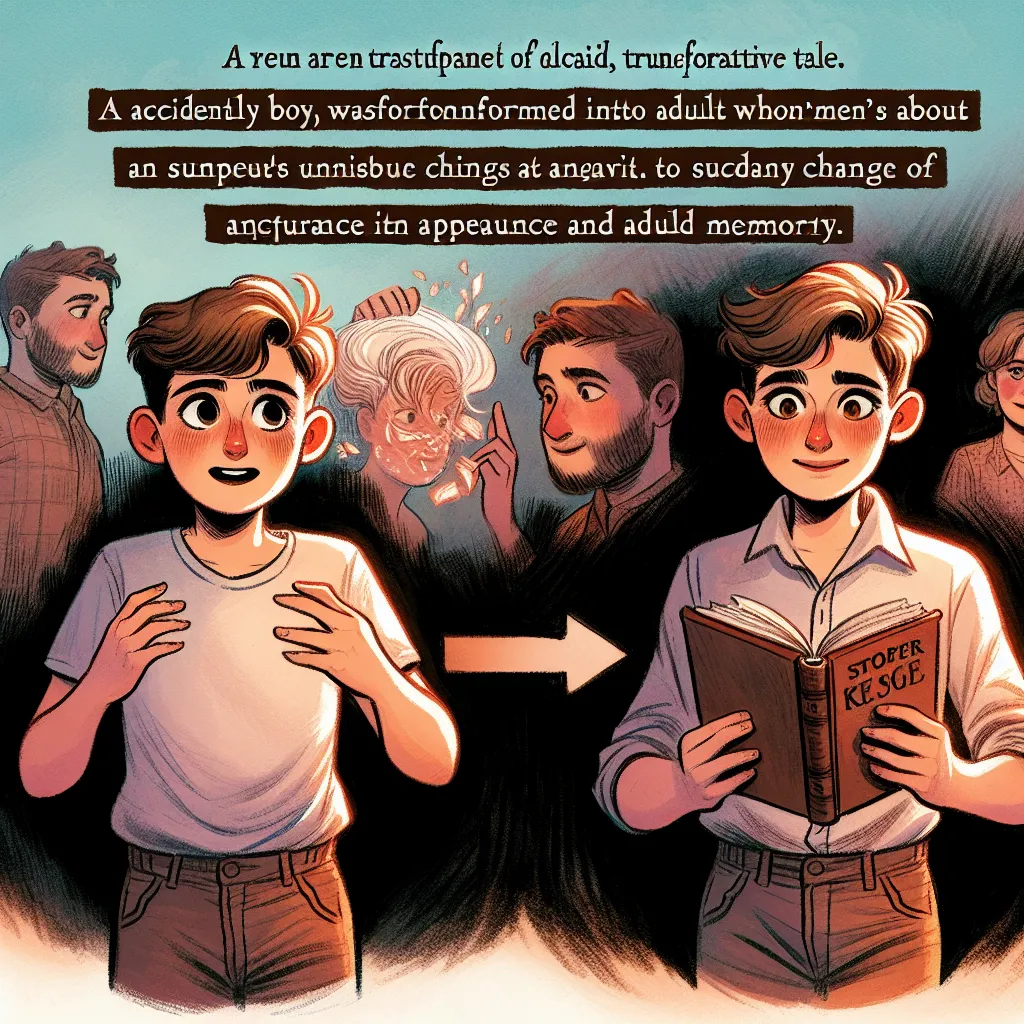 A boy named Ethan Warner, accidentally transformed into his friend's mom, navigates a sudden change in appearance and memory in this detailed, transformative tale.