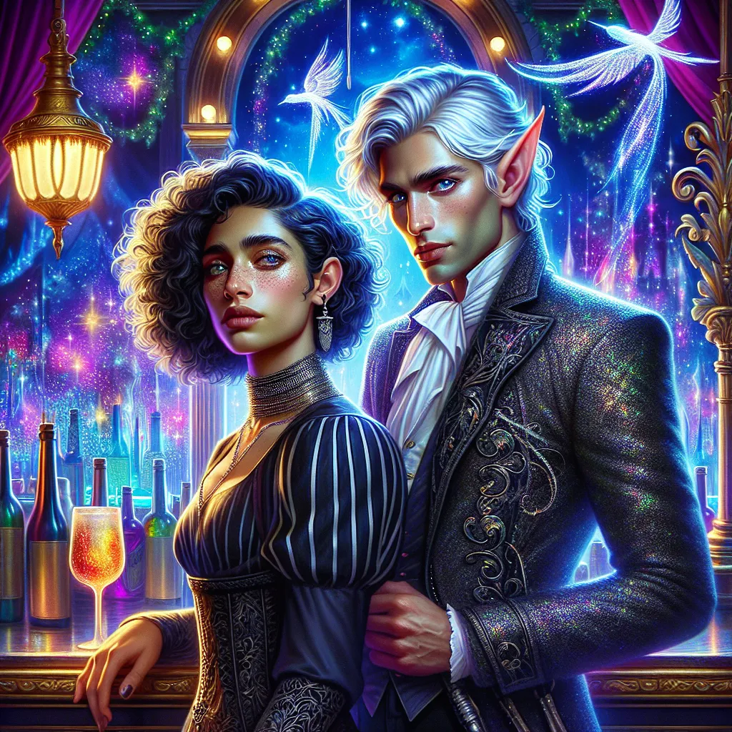 A romantic story set in a magical realm at The Velvet Finch club, where Vera makes a daring deal with the mysterious elf Ashe to save her missing sister. With danger and desire entwined, they journey through faerie, facing curses and confessions. In the end, promises made in shadows blossom into love under the neon lights.
