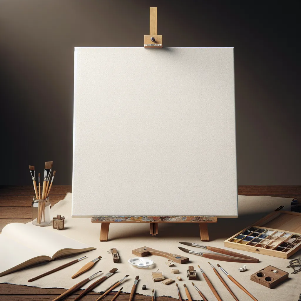 A blank, empty canvas symbolizing the unfinished story.