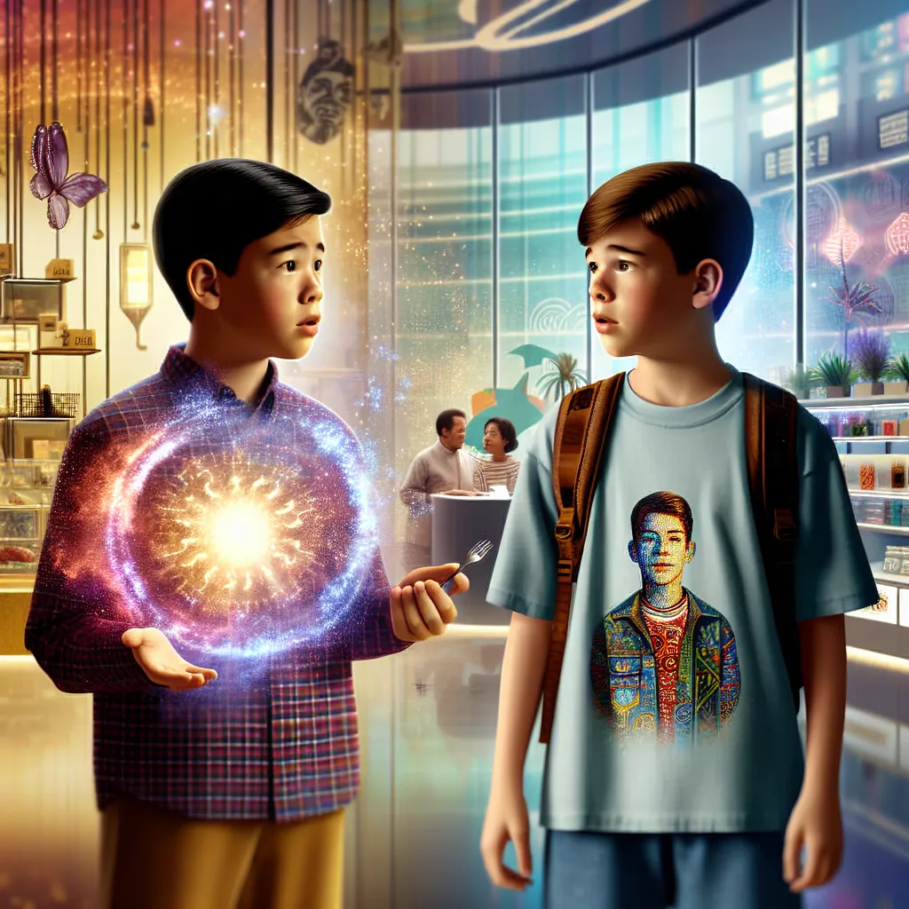 A ten-year-old boy named Owen in 2025 inexplicably swaps bodies with a Filipino woman while shopping at a store, leading to a poignant and transformative journey filled with introspection, acceptance, and new friendships.