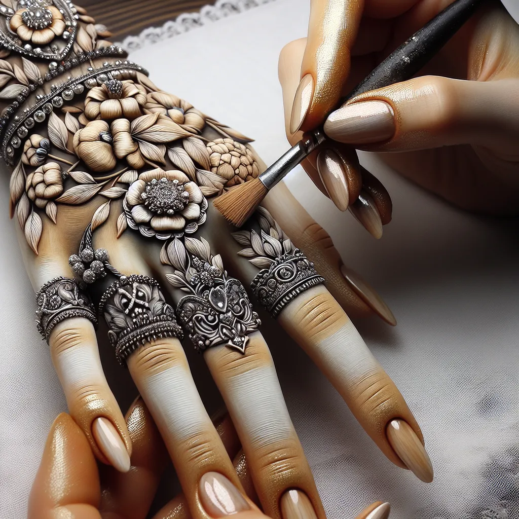 An image that could accompany this story is a close-up shot of a pair of delicate hands, adorned with beautiful pieces of jewelry. The hands could be holding a brush or a cloth, showing signs of a hardworking individual. The image should capture the essence of transformation and capture the beauty and elegance of Soon-ja.
