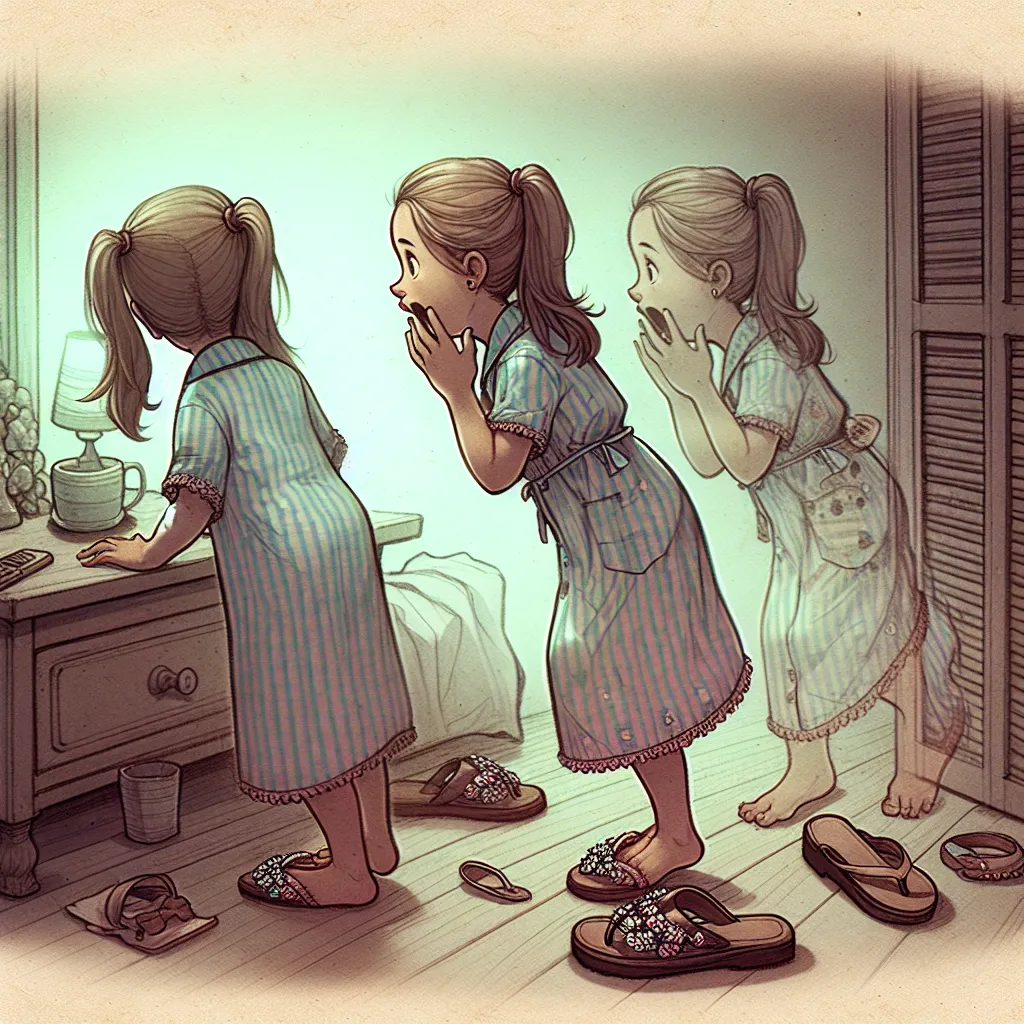 A young girl named Linda, in a button-up nightgown and bejeweled flip flops, wakes up in the middle of the night after transforming from a boy named Liam. Confused, she calls out for her mother and friend, not realizing that she is now Linda, an adult woman with memories of a different life.
