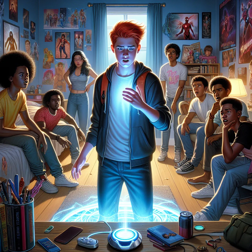 A teenager receives a mysterious "Reality Remote" that alters the world around him, changing his best friend Ricky into a curvy, redheaded bombshell while everyone else remains unfazed. The protagonist grapples with the consequences and attempts to undo the unintended transformation.
